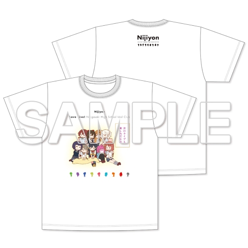 グッズ ｔシャツ にじよん ラブライブ 虹ヶ咲学園スクールアイドル同好会 よんこま 1コマ総選挙1位tシャツ Lサイズ アニメイト