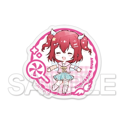 【グッズ-ステッカー】ラブライブ!サンシャイン!! アクリルステッカー~9 angels☆~ 黒澤ルビィ