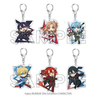 【グッズ-キーホルダー】abec/BUNBUN 20th Exhibition CHARACTERS トレーディングミニキャラアクリルキーホルダー Ver.A