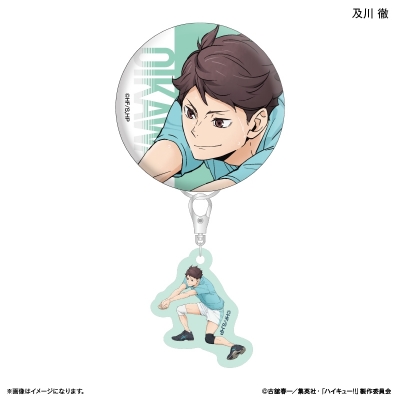 【グッズ-バッチ】ハイキュー!! ミニチャーム付き缶バッジ 及川 徹 ~レシーブ~