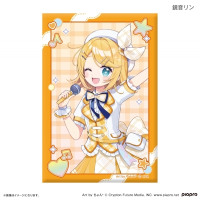 【グッズ-マグネット】ピアプロキャラクターズ 平成アイドル 缶マグネット 鏡音リン