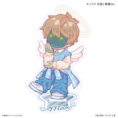 【グッズ-スタンドポップ】銀河特急 ミルキー☆サブウェイ ミニアクリルスタンド マックス 天使と悪魔Ver.【アニメイト先行販売】