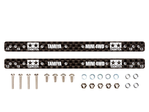 ミニ四駆-パーツ】ミニ四駆 HG 13・19mmローラー用カーボンマルチ補強 