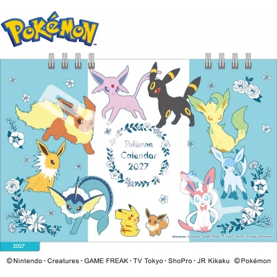 【カレンダー】ポケットモンスター 27CL-008 2027年卓上カレンダー