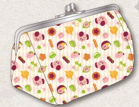 グッズ ポーチ 星のカービィ ふわふ和コレクション ちりめん カービィともぐもぐ和菓子 4 ちりめんがま口ポーチ アニメイト