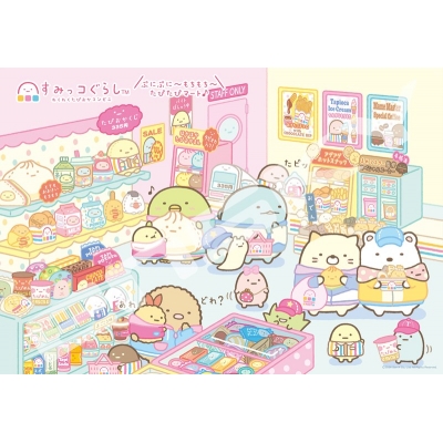 【グッズ-ジグソーパズル】すみっコぐらし 1000T-581 わくわくたぴおかコンビニ