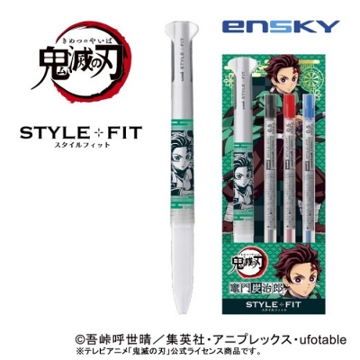 【グッズ-ボールペン】鬼滅の刃 スタイルフィット5(3色ホルダー) 21.竈門炭治郎