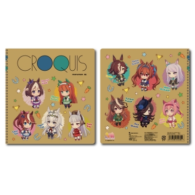 【グッズ-スケッチブック】ウマ娘 プリティーダービー クロッキーブック 3.デフォルメイラスト