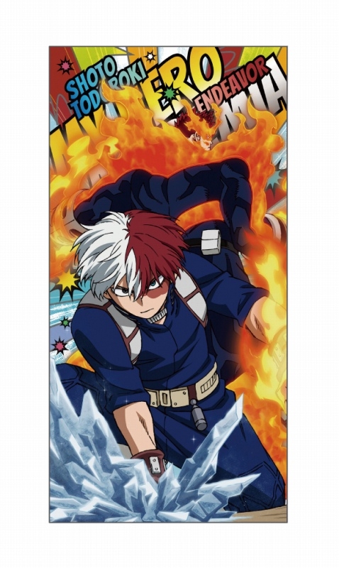 グッズ タオル 僕のヒーローアカデミア ビジュアルバスタオル 6 轟 エンデヴァー アニメイト