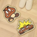 【グッズ-マット】スーパーマリオ クリボーミニマットセットの画像