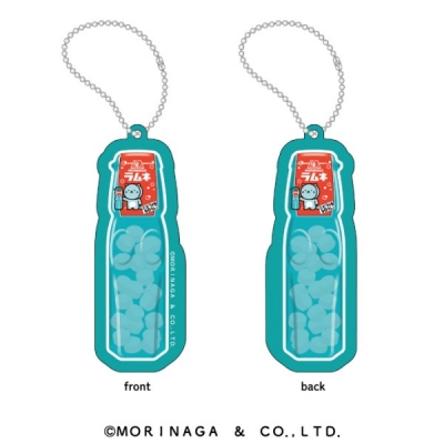 【グッズ-キーホルダー】森永ラムネ シャカシャカキーホルダー ①ボトル