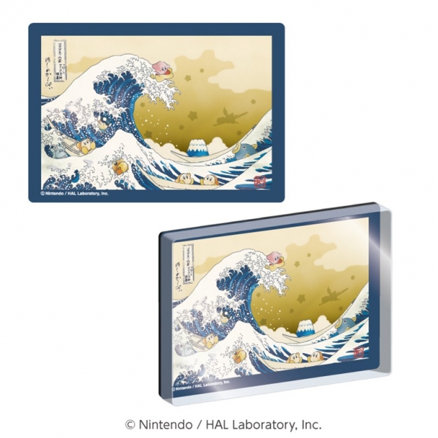 【グッズ-マグネット】星のカービィ ふわふ和コレクション アクリルマグネット プププ三十六景 フロートアイランズ沖浪裏