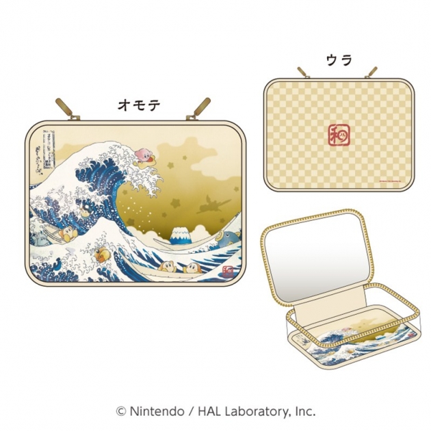 【グッズ-ポーチ】星のカービィ ふわふ和コレクション クリアポーチ プププ三十六景 フロートアイランズ沖浪裏