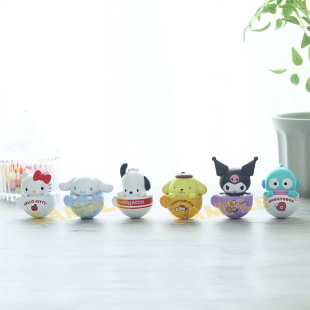 【グッズ-置きもの】サンリオキャラクターズ ぽってりゆらゆらおきあがりこぼし