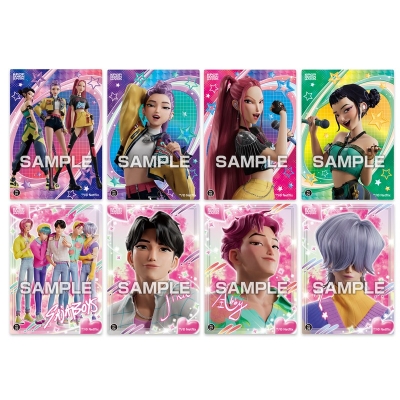 【グッズ-食品】KPOPガールズ!デーモン・ハンターズ キラキラクリアカードコレクションガム