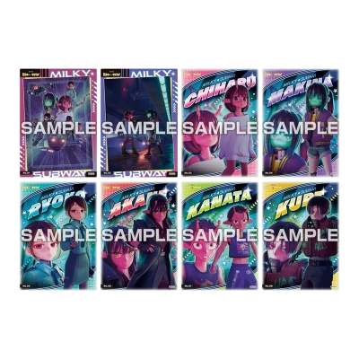 【グッズ-食品】銀河特急 ミルキー☆サブウェイ クリアカードコレクションガム