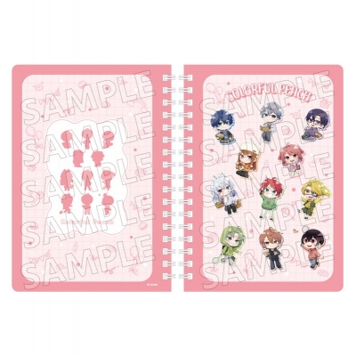 【グッズ-ノート】カラフルピーチ リングノート からぴちピクニック からぴちピクニック2