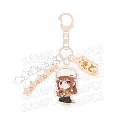 【グッズ-キーホルダー】カラフルピーチ じゃらじゃらキーホルダー からぴちピクニック えと
