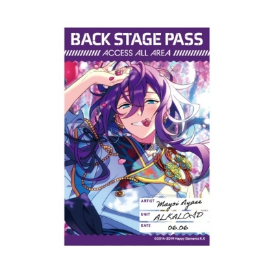 【グッズ-ステッカー】あんさんぶるスターズ!! バックステージPASS風ステッカー 16.礼瀬マヨイ