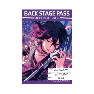 【グッズ-ステッカー】あんさんぶるスターズ!! バックステージPASS風ステッカー 30.朔間零