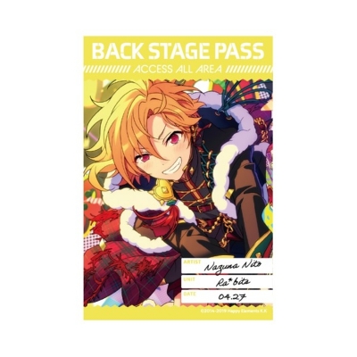 【グッズ-ステッカー】あんさんぶるスターズ!! バックステージPASS風ステッカー 35.仁兎なずな