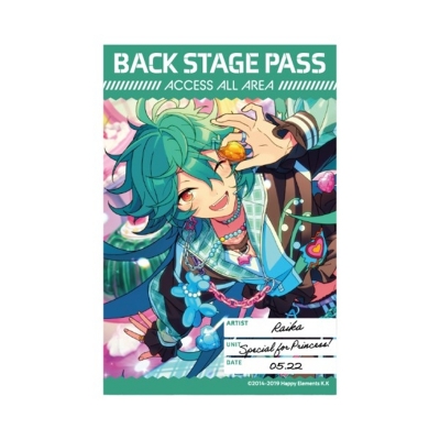 【グッズ-ステッカー】あんさんぶるスターズ!! バックステージPASS風ステッカー 54.ライカ