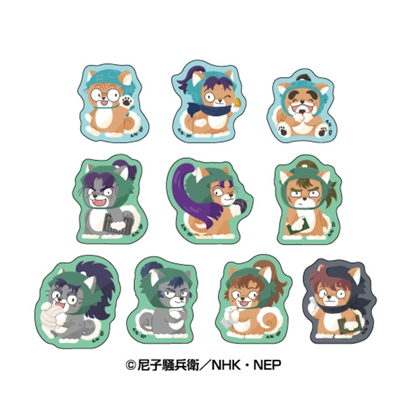 【グッズ-シール】忍たま乱太郎 どうぶつフォーゼ フレークシール 壱ノ段