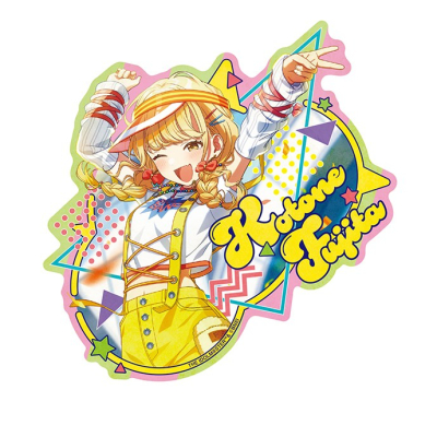 【グッズ-ステッカー】学園アイドルマスター トラベルステッカー2 ③藤田ことね