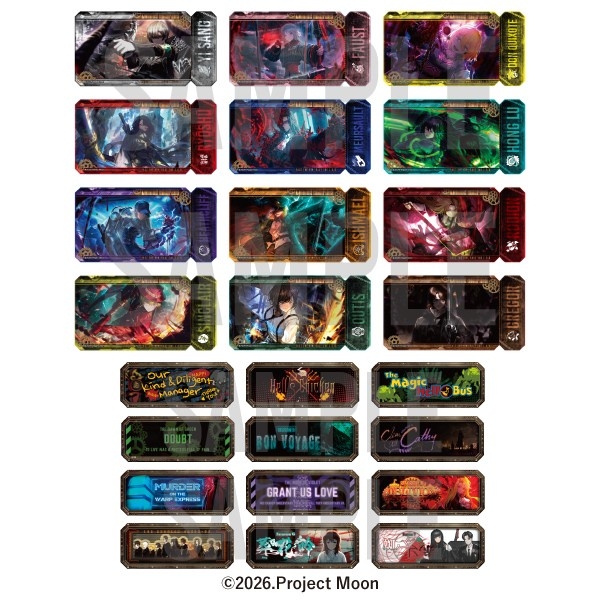 【グッズ-ステッカー】LIMBUS COMPANY トラベルステッカーコレクション
