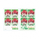 【グッズ-ステッカー】カラフルピーチ ミニ証明写真風ステッカー 喜怒哀楽シリーズ じゃぱぱの画像