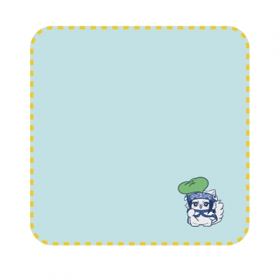 【グッズ-ハンカチ】ゴールデンカムイ どうぶつフォーゼ-はらっぱ- タオルハンカチ2.アシリパ
