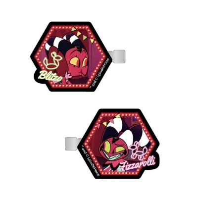 【グッズ-ヘアバンド】Helluva Boss(ヘルヴァ・ボス) アクリルヘアクリップ②ブリッツォ&フィズ