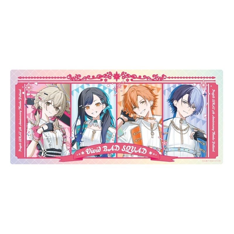 【グッズ-デスクマット】プロジェクトセカイ カラフルステージ！ feat. 初音ミク 『プロジェクトセカイ 5th Anniversary 感謝祭』デスクマット Vivid BAD SQUAD