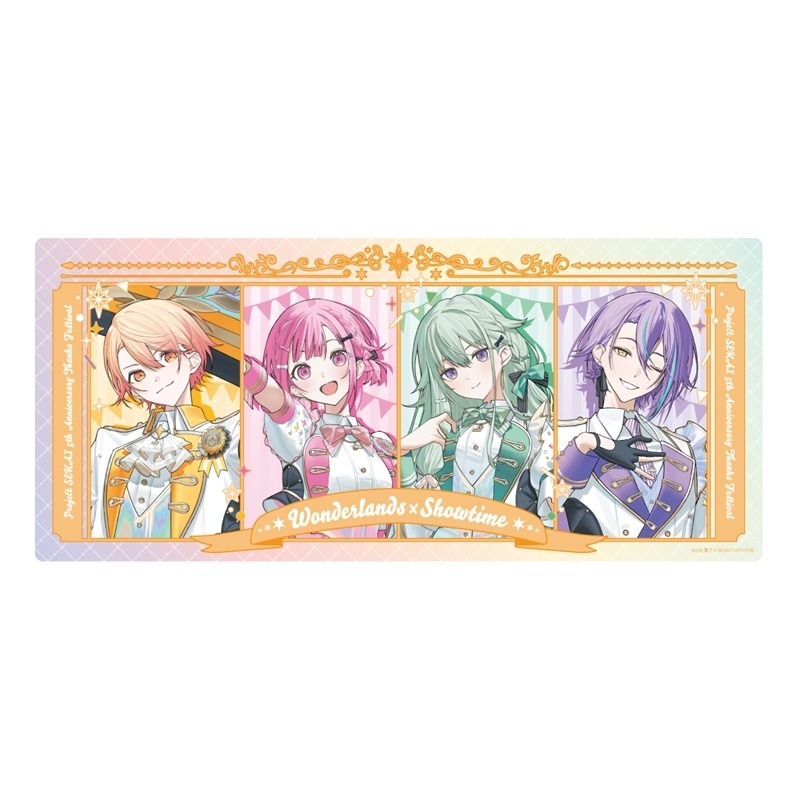 【グッズ-デスクマット】プロジェクトセカイ カラフルステージ! feat. 初音ミク 『プロジェクトセカイ 5th Anniversary 感謝祭』デスクマット ワンダーランズ×ショウタイム
