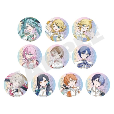 【グッズ-バッチ】プロジェクトセカイ カラフルステージ! feat. 初音ミク 『プロジェクトセカイ 5th Anniversary 感謝祭』オーロラ箔押し缶バッジコレクション A バーチャル・シンガー&Vivid BAD SQUAD(全10種)
