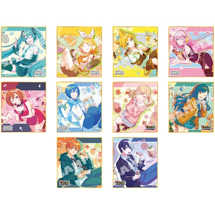 【グッズ-色紙】プロジェクトセカイ カラフルステージ! feat. 初音ミク Anniversary/Birthdayイラスト2023-2024 ミニ色紙コレクション A バーチャル・シンガー&Vivid BAD SQUAD(全10種)
