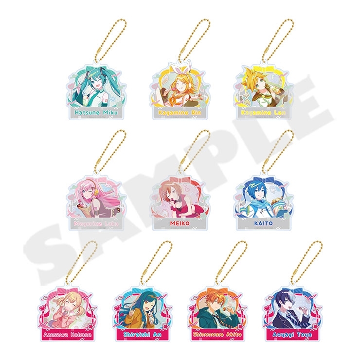 【グッズ-キーホルダー】プロジェクトセカイ カラフルステージ! feat. 初音ミク Anniversary/Birthdayイラスト2023-2024 アクリルキーホルダーコレクション A バーチャル・シンガー&Vivid BAD SQUAD(全10種)