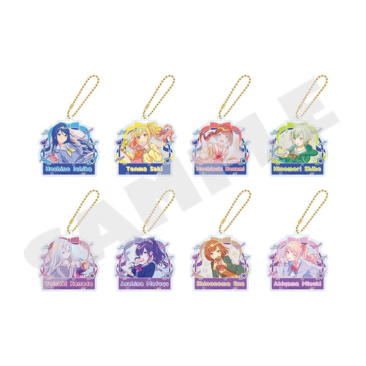【グッズ-キーホルダー】プロジェクトセカイ カラフルステージ! feat. 初音ミク Anniversary/Birthdayイラスト2023-2024 アクリルキーホルダーコレクション B Leo/need&25時、ナイトコードで。(全8種)
