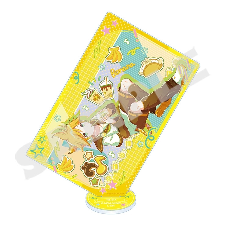 【グッズ-スタンドポップ】プロジェクトセカイ カラフルステージ! feat. 初音ミク Anniversary/Birthdayイラスト2023-2024 カード型アクリルスタンド 鏡音レン