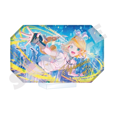 【グッズ-置きもの】プロジェクトセカイ カラフルステージ! feat. 初音ミク ワールドリンク アクリルブロックスタンド 鏡音リン