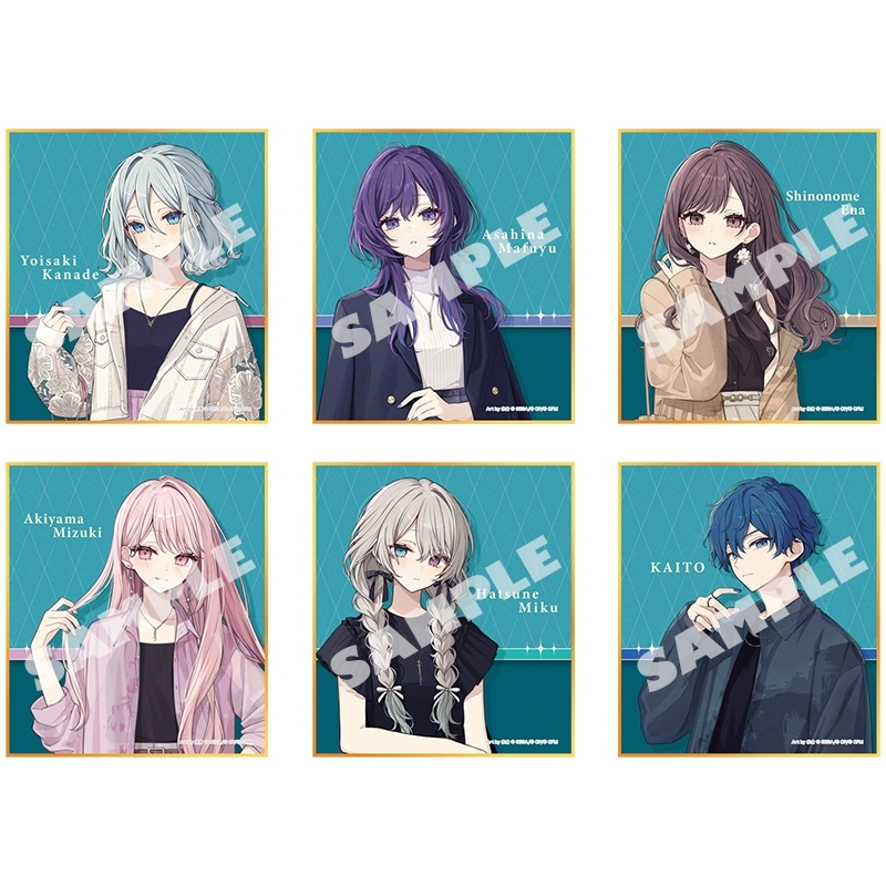 【グッズ-色紙】プロジェクトセカイ カラフルステージ！ feat. 初音ミク イラストレーターコラボ ミニ色紙コレクション 25時、ナイトコードで。（全6種）