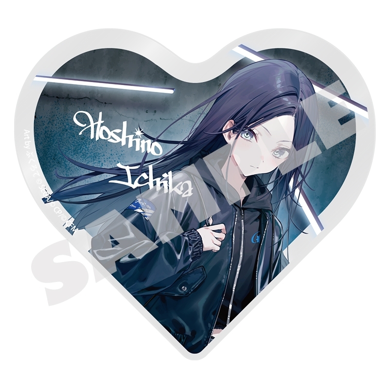 【グッズ-置きもの】プロジェクトセカイ カラフルステージ！ feat. 初音ミク イラストレーターコラボ ハート型アクリルブロック 星乃 一歌