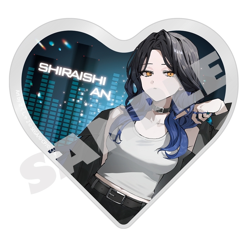 【グッズ-置きもの】プロジェクトセカイ カラフルステージ！ feat. 初音ミク イラストレーターコラボ ハート型アクリルブロック 白石 杏