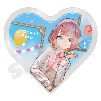 【グッズ-置きもの】プロジェクトセカイ カラフルステージ! feat. 初音ミク イラストレーターコラボ ハート型アクリルブロック 鳳 えむ