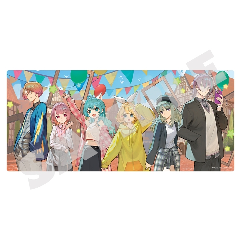 【グッズ-デスクマット】プロジェクトセカイ カラフルステージ！ feat. 初音ミク イラストレーターコラボ デスクマット ワンダーランズ×ショウタイム