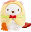 【グッズ-ぬいぐるみ】すみっコぐらし展~めしあがれ♪すみっコレストラン~ てのりぬいぐるみ しろくまの画像