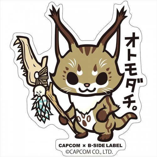 グッズ ステッカー Capcom B Side Labelステッカー モンスターハンター ワールド オトモダチ アニメイト