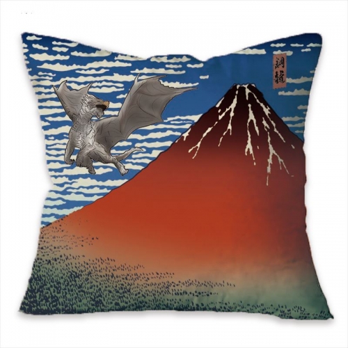 グッズ クッション モンスターハンター浮世絵クッション クシャルダオラ 凱風快晴 アニメイト
