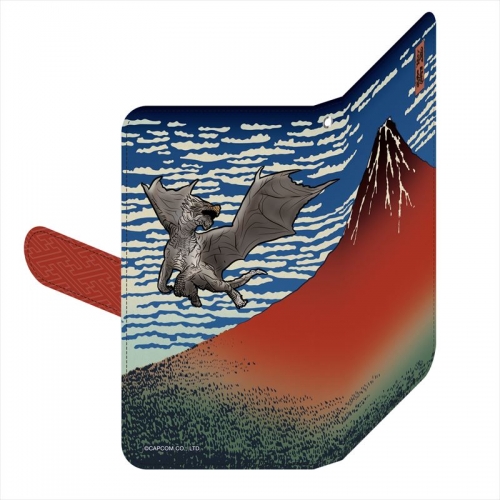 グッズ カバーホルダー モンスターハンター浮世絵スマホケース クシャルダオラ 凱風快晴 アニメイト