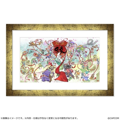 【グッズ-複製原画】大神 大神20周年記念アート 額装付きキャラファイングラフ